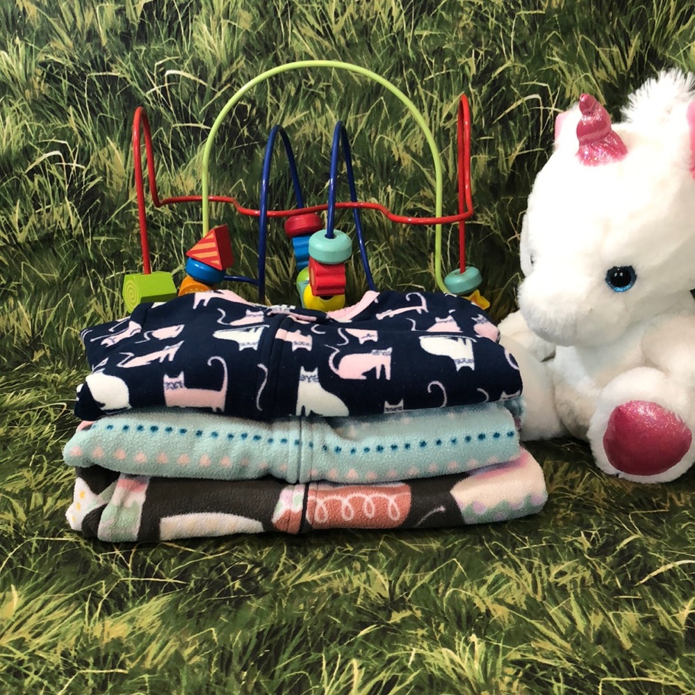 Baby Girls Full Length Onesies with footies size 12 M